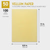 Vellum Paper for Invitations and Tracing (8.5 x 11 in, 5 Colors, 50 Sheets)