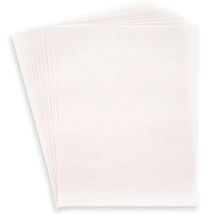 Vellum Paper for Invitations, Arts and Crafts Supplies (Silver, 8.5 x 11 in, 50 Sheets)