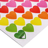 Valentine's Day Heart Stickers for Kids (13 Colors, 36 Sheets)