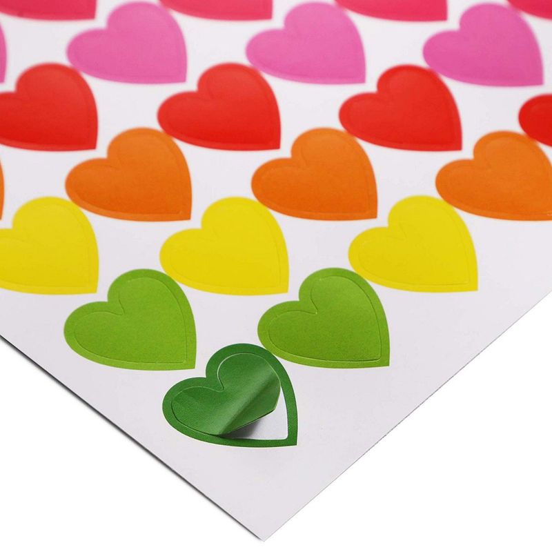 Valentine's Day Heart Stickers for Kids (13 Colors, 36 Sheets) – Paper  Junkie