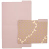12 Pack Decorative File Folders, with 1/3 Cut Tab, Letter Size, Geometric Gold Foil in 6 Designs