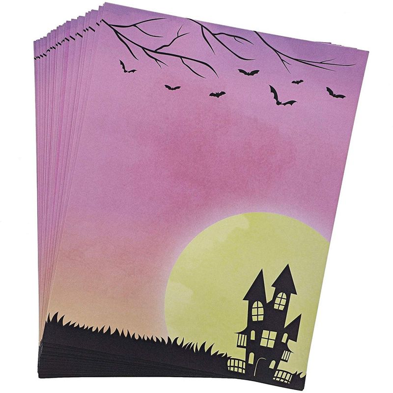 Halloween Stationary Paper, Letter Size (8.5 x 11 in, 96 Sheets)