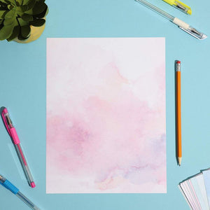 96 Sheets Watercolor Writing Stationery Paper (8.5 x 11 Inches)