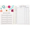 Floral Monthly Budget Planner, Bill Organizer with 24 Pockets, Debt Tracker (5x7 In)