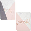 Marble Pocket Folders with Motivational Sayings (12 x 9.25 in, 12 Pack)