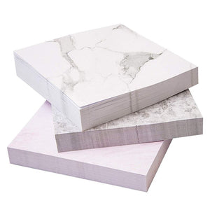 Paper Junkie 6-Pack Marble Adhesive Sticky Note Pads, 6 Designs, 100 Sheets, 3.5 Inches