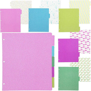 3 Ring Binder Dividers (9.5 x 11 in, 10 Pack)