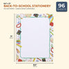 School Letterhead Stationery Set for Teachers (8.5x11 In, 96 Sheets)