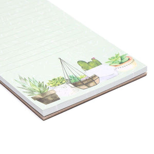 Magnetic To Do List Notepads, Succulent Design (40 Sheets, 12-Pack)