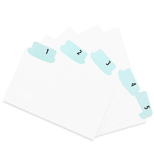 2 Sets Daily Index Card Dividers with UV Laminated Tabs, Numbers 1-31, 3.5 x 5 in.