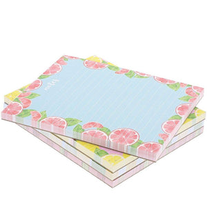 4 Pack Notepads Memo Lined To Do List with Cute Fruit Design, Small 4.25x5.5