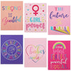 Feminism Pocket Folders for Girls, 6 Designs ( 9 x 12 Inches, 12 Pack)