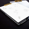 Clear Clipboard with Gold Clip (12 x 9 Inches, 2-Pack)