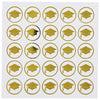 2021 Graduation Invitation Envelope Seals, Gold Foil Stickers (1 Inch, 200 Pack)