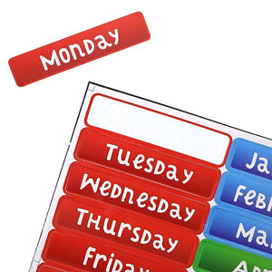 Paper Junkie Kids Magnetic Daily Learning Calendar