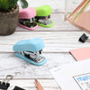 Mini Stapler, Durable and Portable (Blue, Pink, Green, 6-Pack)