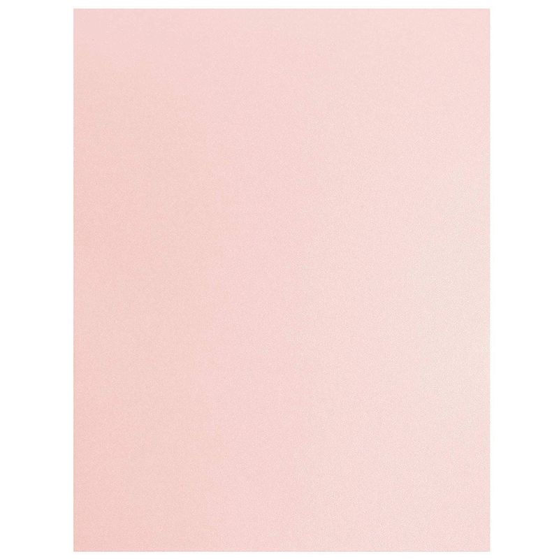 48 Sheets Pink Metallic Shimmer Cardstock Paper for Scrapbooking (8.5 x 11 in.)