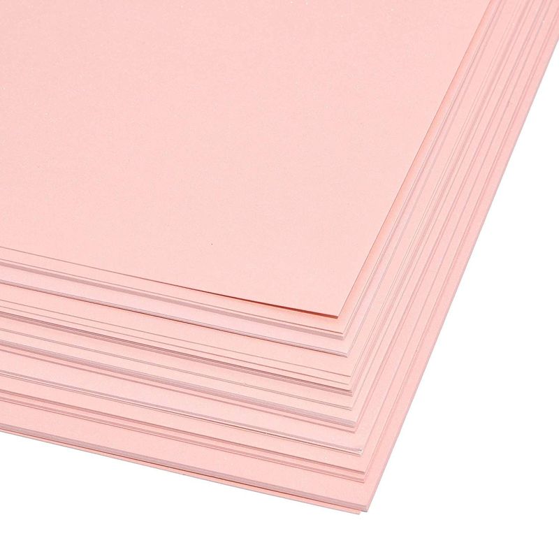 48 Sheets Pink Metallic Shimmer Cardstock Paper for Scrapbooking (8.5 x 11  in.)