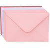 Heart Shaped Cutout Valentines Cards with Envelopes, 3 Colors (4 x 6 In, 36 Pack)