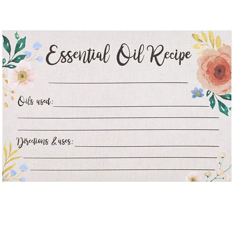 Essential Oil Blank Recipe Book: Custom Filled Pages, Write Your Favorite  Oils, Keep Record, Recipes Book (Paperback)