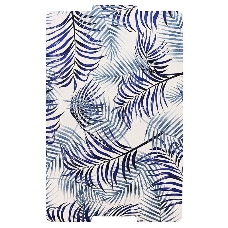 24 Pack Decorative File Folders in 6 Blue Tones Floral Designs, Letter