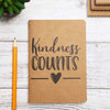 Kindness Counts Kraft Pocket Journals, Bulk (4 x 5.75 in, 24 Pack)