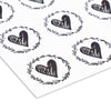 Heart Envelope Seals for Wedding Invitations and Save the Dates (Clear, 250 Pack)