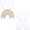 Die-Cut Rainbow Invitation Cards with Envelopes (36 Pack)