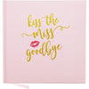 Kiss the Miss Goodbye, Bachelorette Party Notebook Keepsake (8.3 x 8.3 In, Pink)