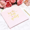 Kiss the Miss Goodbye, Bachelorette Party Notebook Keepsake (8.3 x 8.3 In, Pink)