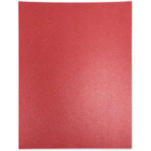 Red Shimmer Paper, Metallic Paper for Crafts (8.5 x 11 in, 50-Pack)