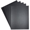 Black Shimmer Paper, Metallic Sheets for Crafts (8.5 x 11 in, 50 Pack)