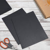 Black Shimmer Paper, Metallic Sheets for Crafts (8.5 x 11 in, 50 Pack)