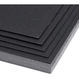 Black Shimmer Paper, Metallic Sheets for Crafts (8.5 x 11 in, 50 Pack)
