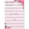 Calendar Sticky Notes for Monthly, Weekly, and Daily in Floral Print (8 Pack)
