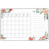 4 Pack to Do List Calendar Sticky Notes, Monthly Planner (Watercolor Floral, 4x6)