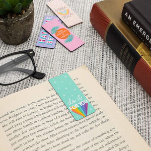 Magnetic Bookmarks with Inspirational Quotes (2.5 x 1 in, 36 Pack)