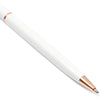 White Ball Point Pens and Rose Gold Gemstone (8-Pack)