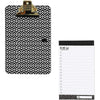 Mini Clipboards with to Do List Notepads (6.3 x 4 in, 2 Pack, Black and White)
