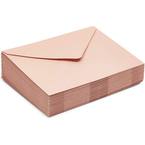 Blush A2 Envelopes for Wedding Invitations, Response Enclosure Showers (5.75 x 4.3 In, 50 Pack)