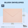 Blush Envelopes for A7 Wedding Invitations (5.25 x 7.25 In, 50 Pack)