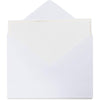 White Cardstock with Gold Foil Border and Envelopes (5 x 7 In, 50 Sheets)
