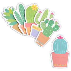 Cactus Sticky Notes, Succulent Note Pad (2.75 X 4.5 in, 6-Pack)