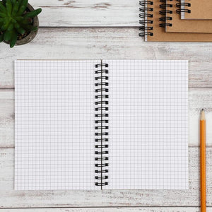 Graph Paper Spiral Bound Notebook (5 x 7 in, 4 Pack)