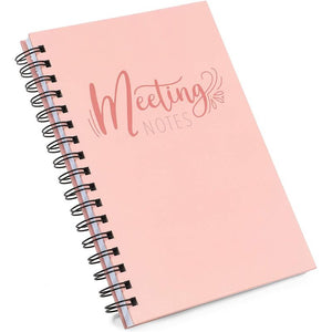 Pink Meeting Notebooks for Work, 80 Sheets (6 x 9 Inches, 2 Pack)