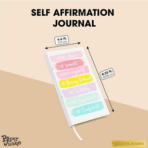 Hardcover Journal for Writing, Self Affirmation Diary, 128 Sheets (5.75 x 8.25 In)