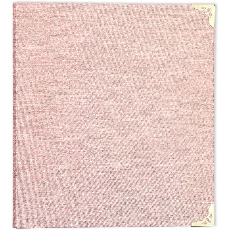 Paper Junkie light pink 3 ring binder with 1.5 inch rings, decorative