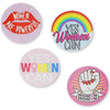 Feminist Stickers for Decorating Laptops, Water Bottles, 8 Designs (2 Inches, 600 Pieces)