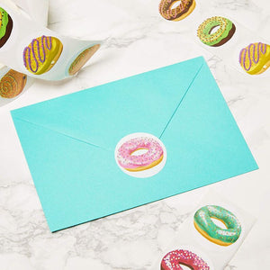 Donut Stickers, Sticker Roll (1.5 Inches, 1000 Pieces)