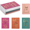 Inspirational Mini Pocket Notebooks for Travel, Gold Foil (4 x 5.6 Inches, 12 Pack)
